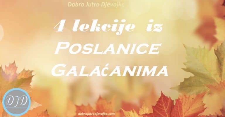 4 Lekcije iz Poslanice Galaćanima