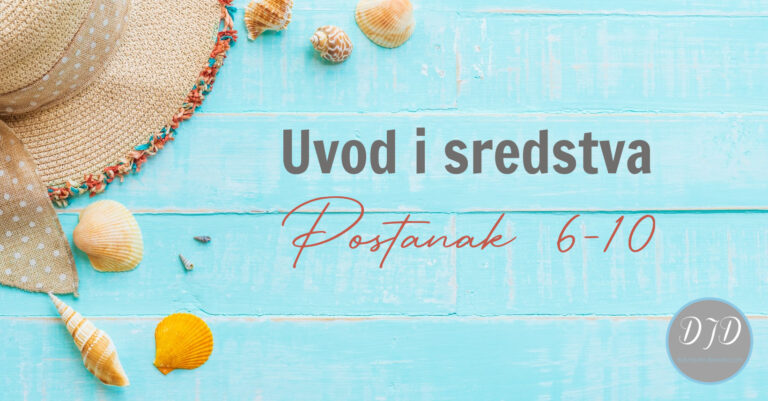 Dobro Jutro Djevojke – Sredstva – Postanak 6-10