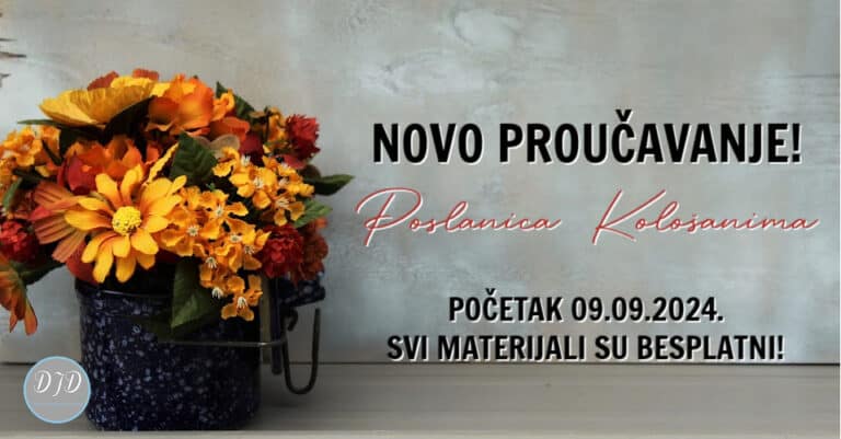 Proučavaj poslanicu Kološanima sa mnom